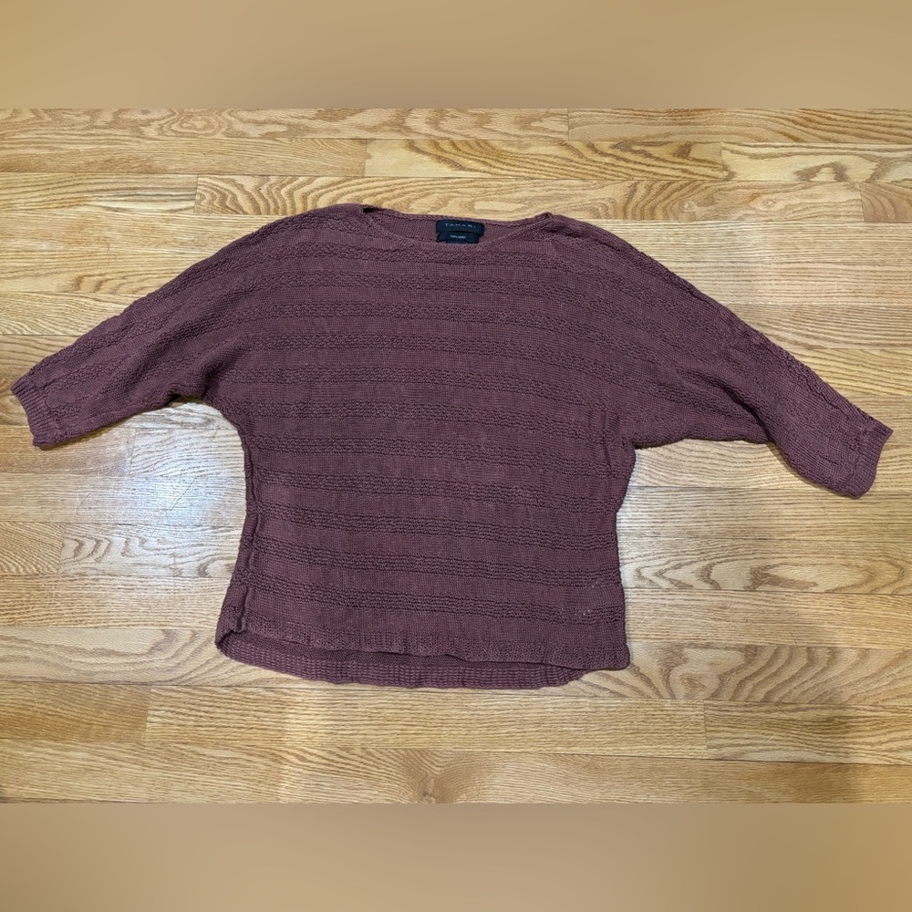 Tahari 3/4 Sleeve Batwing Sweater sz M
